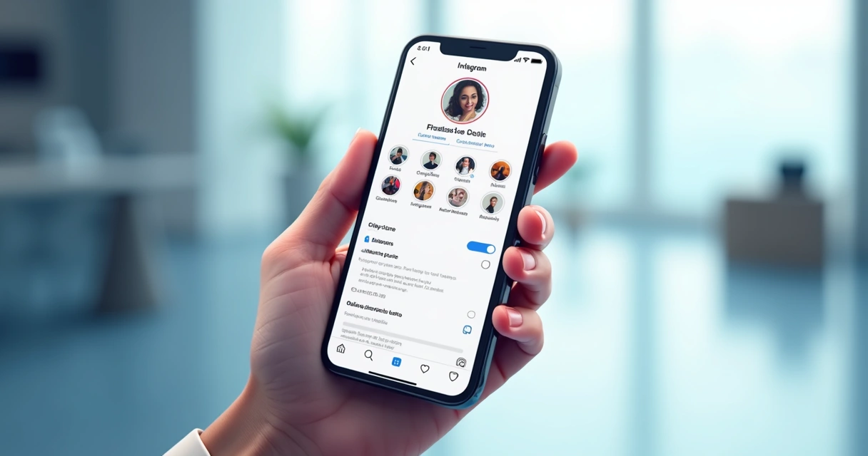 Configuração de perfil comercial no Instagram, com opções visíveis na tela do celular 