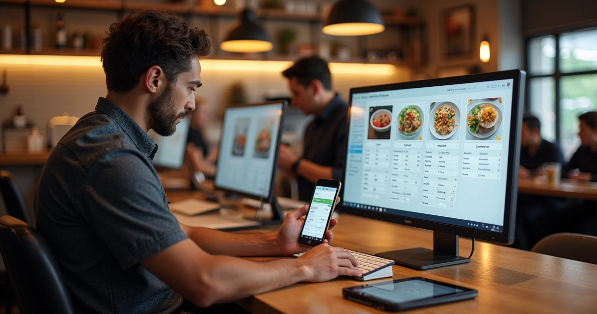 Configuração de Pix em plataforma digital de restaurante