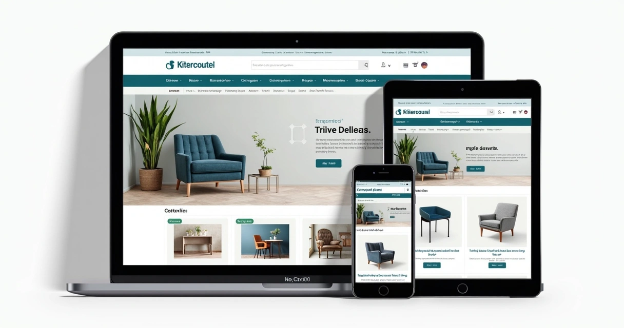 Configuração de site otimizado para loja de móveis 