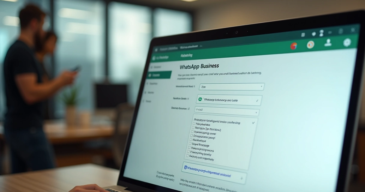 Tela de configuração da API do WhatsApp Business com detalhes de integração 