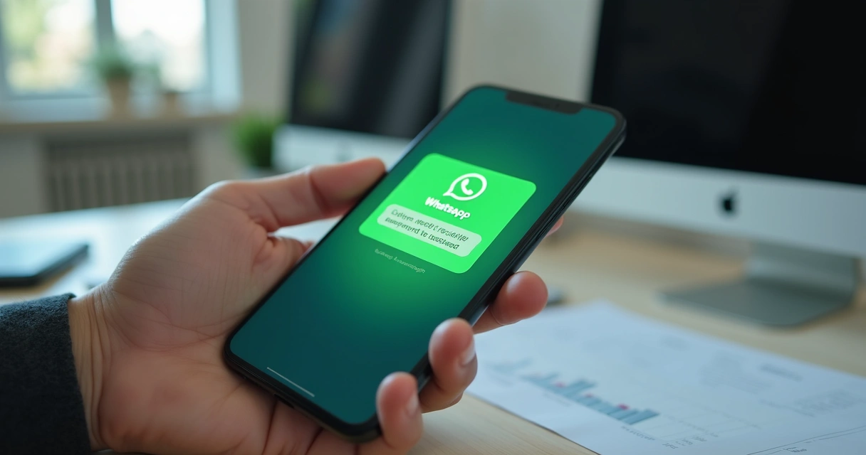 Confirmação automática de pagamento em uma tela de smartphone 