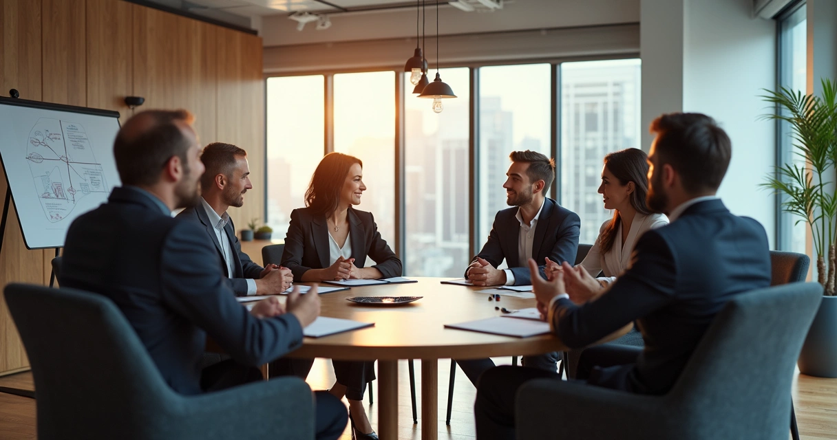 Equipe resolve conflito em ambiente colaborativo 