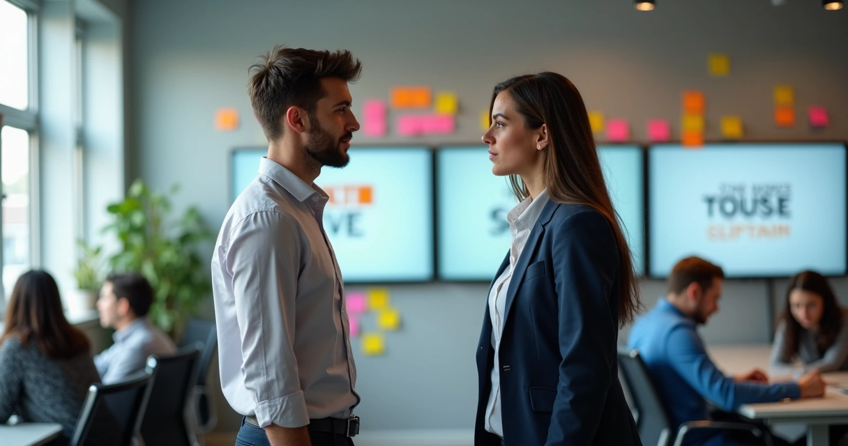 Conflito de gerações durante mudança cultural no trabalho 