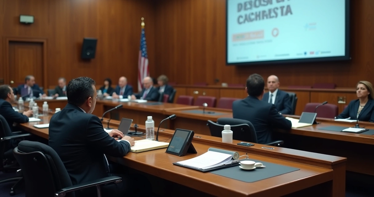 Audiência no congresso discutindo exame na medicina 