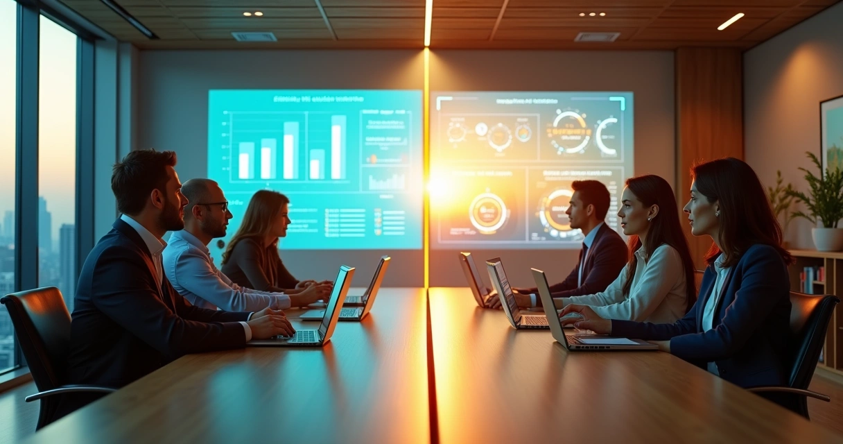 Business leaders comparing traditional HR metrics with human-centered valuation 