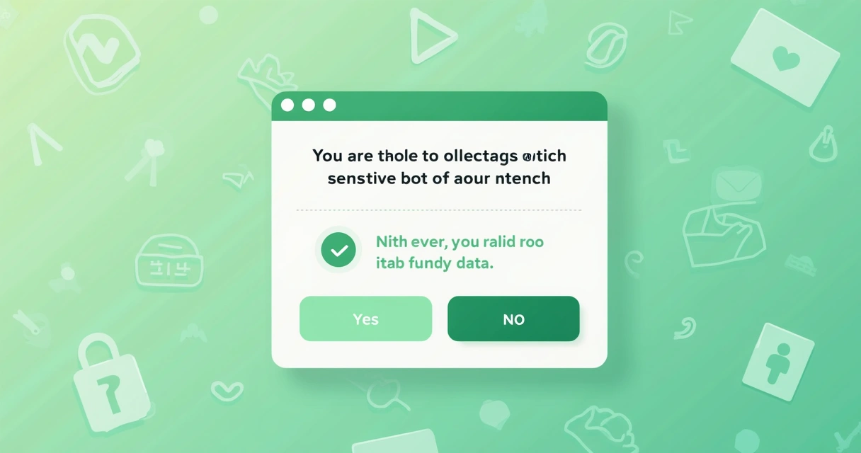 Tela de chatbot exibindo solicitação clara de consentimento de dados 