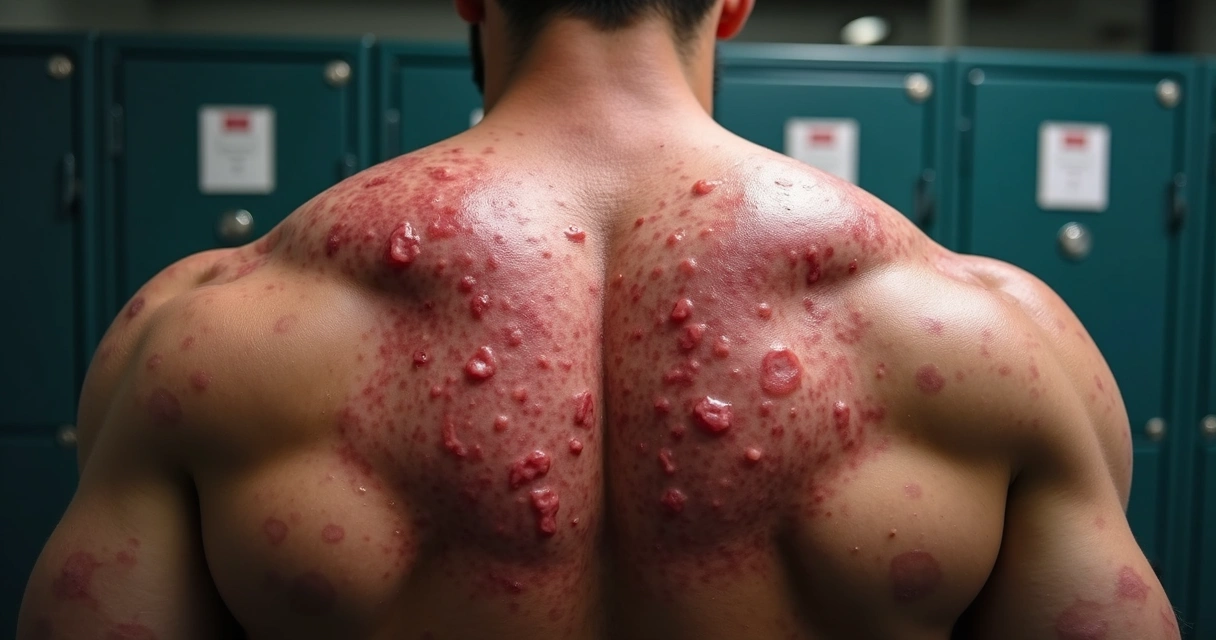 Acne severa e problemas de pele causados por anabolizante