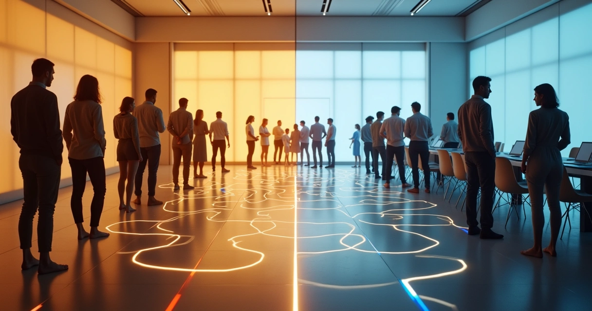 Constelação sistêmica mostrando diferença entre família e empresa 