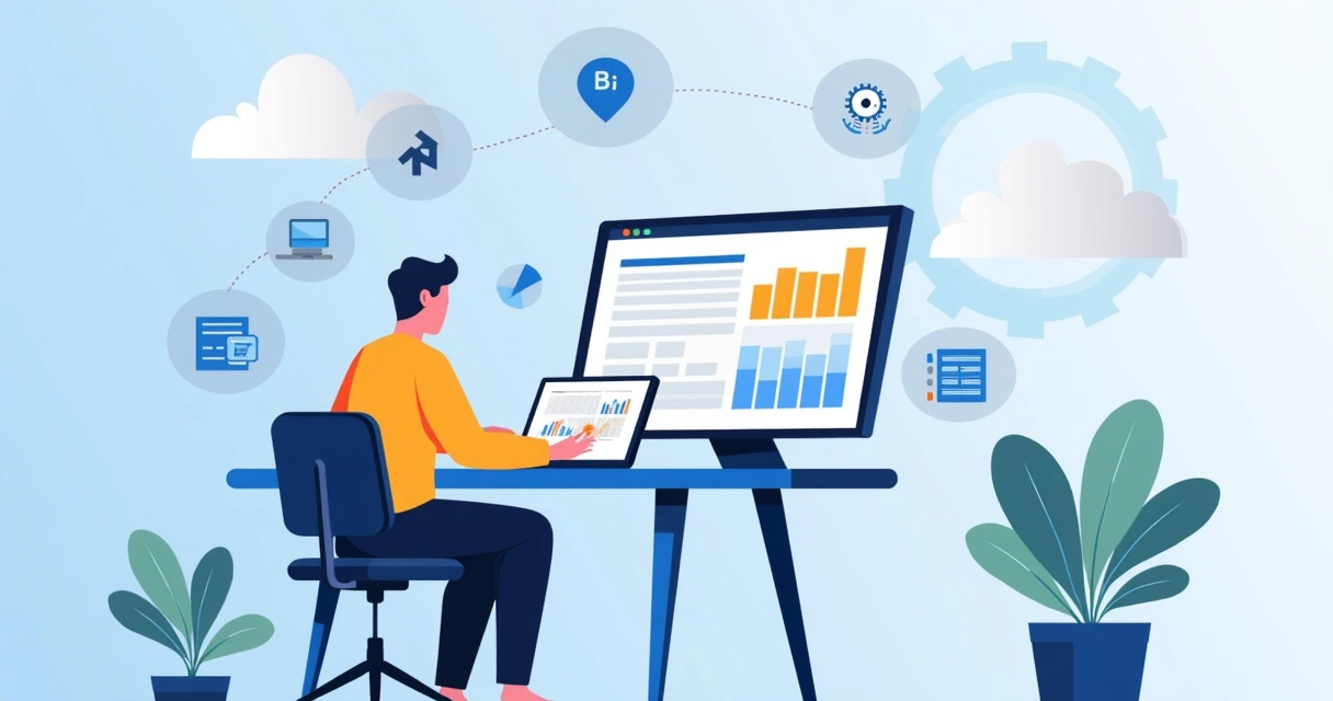 Desenvolvedor independente criando ferramenta digital em notebook