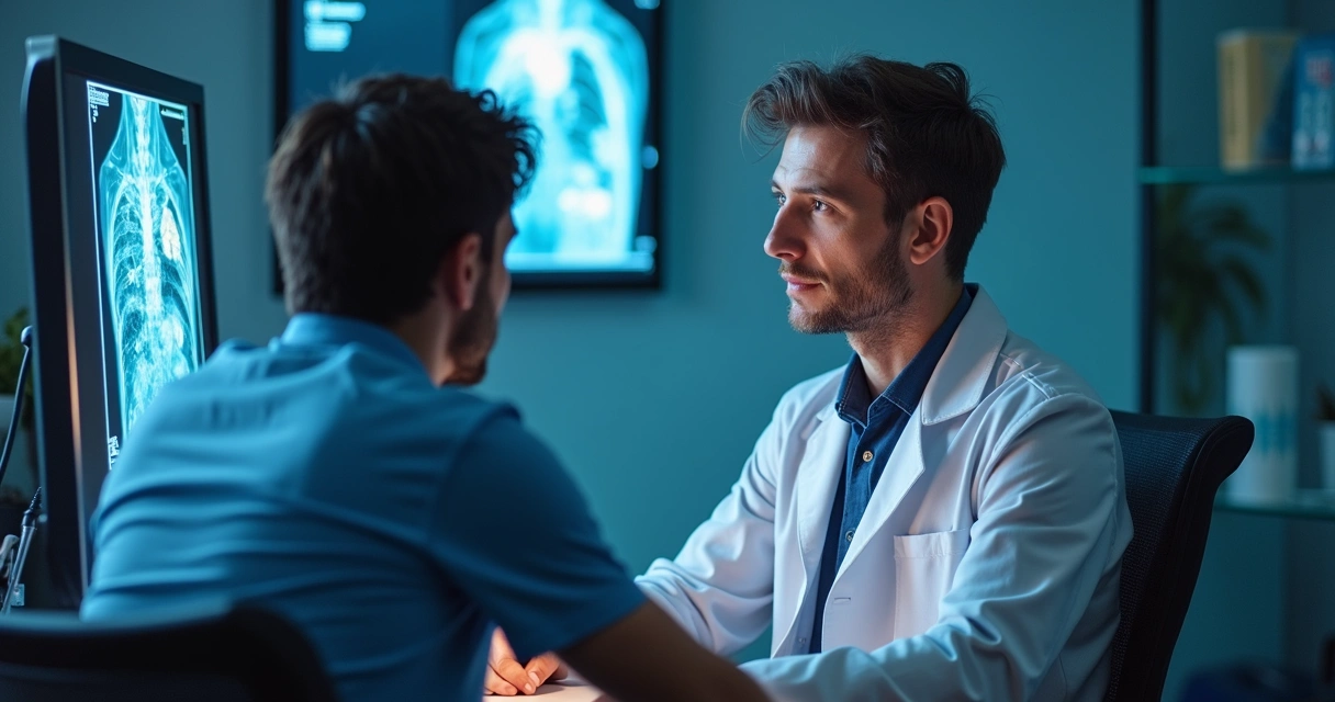 Consulta médica avaliando exames para uso de PrEP oral