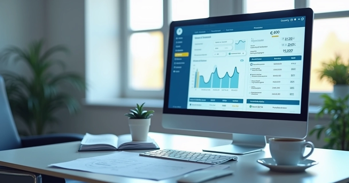 Tela de consulta de dados cadastrais pelo CPF em um computador moderno 