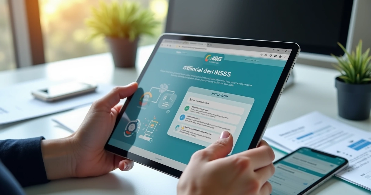 Tela de consulta de CAT no aplicativo do INSS em um tablet