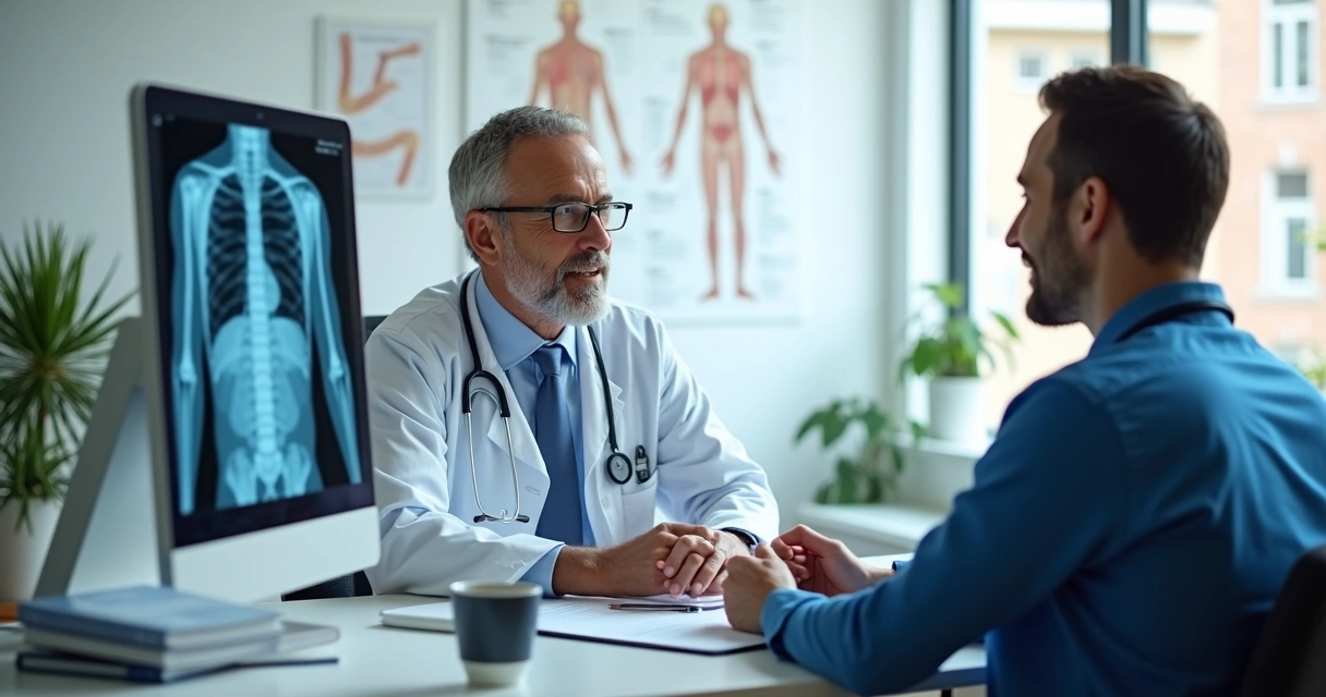 Paciente e médico conversando em consultório durante acompanhamento da PrEP