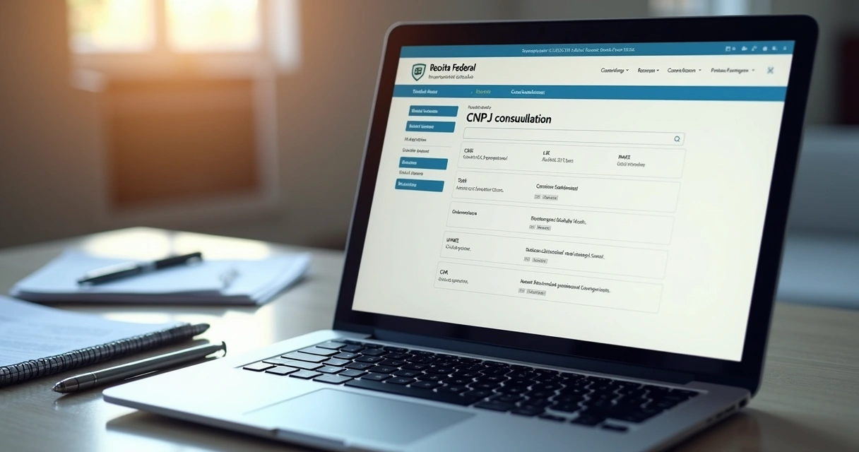 Página de consulta de CNPJ no portal Receita Federal