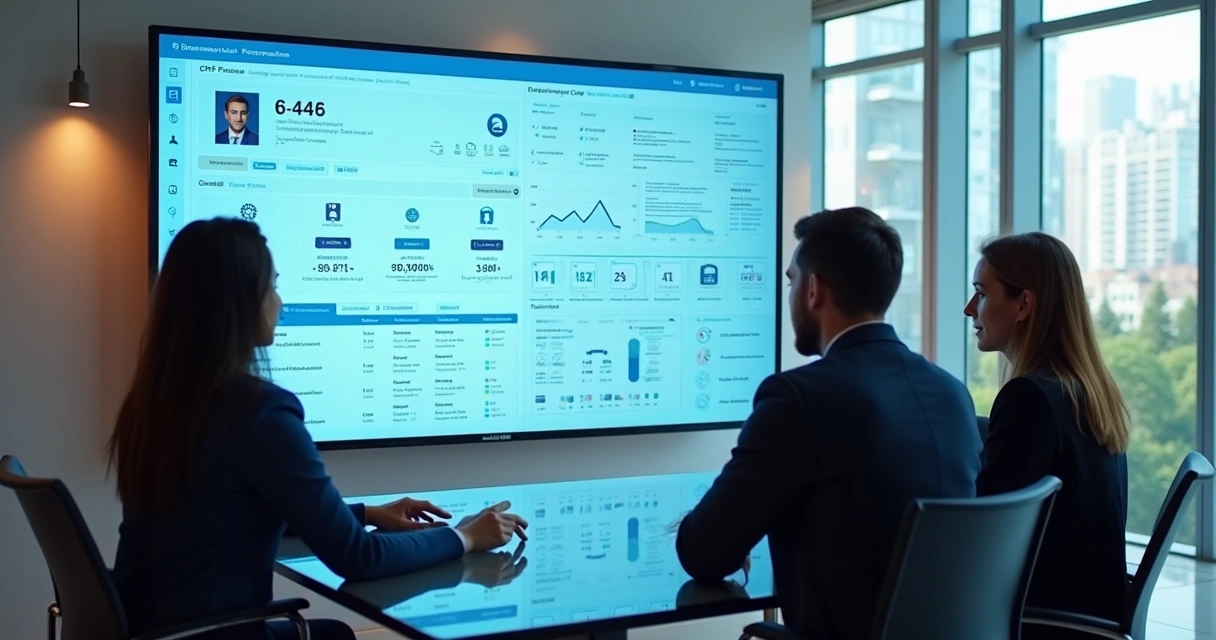 Como fazer consulta de CPF em empresa: guia prático e seguro 2 Painel digital de consulta de CPF em ambiente corporativo