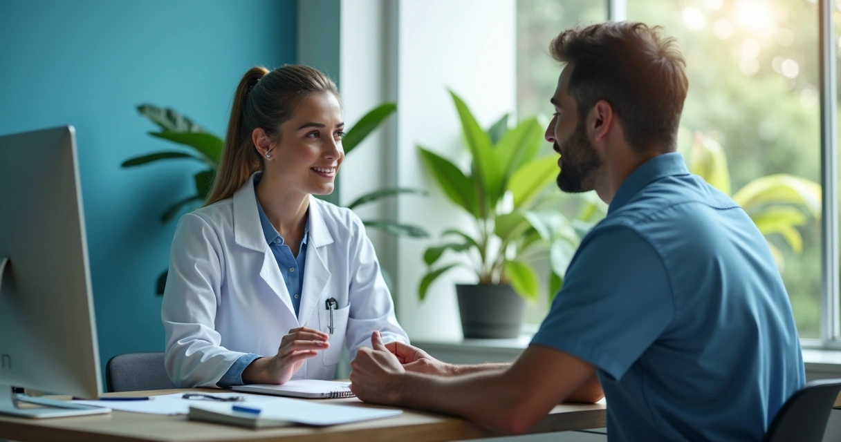 Paciente em consulta endocrinológica em Manaus 