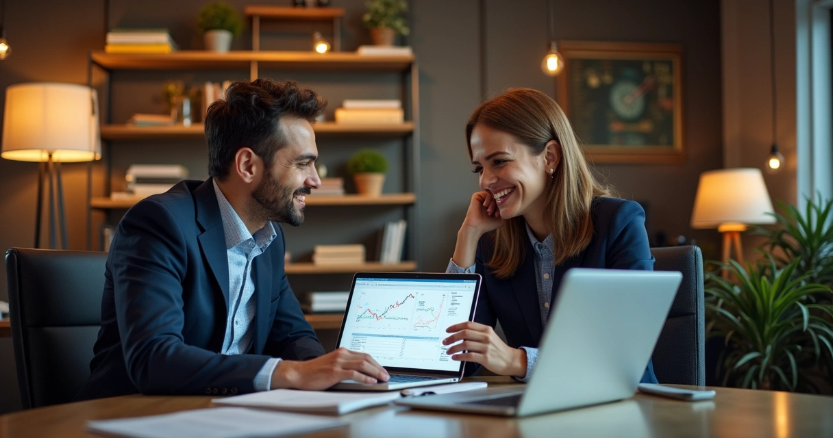 Especialista de TI orientando contador na escolha de notebook 