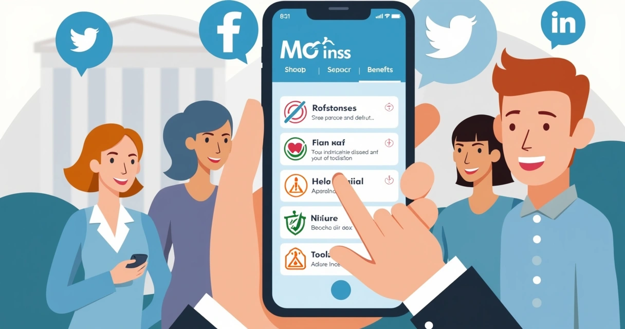 Consulta do extrato do benefício no aplicativo Meu INSS 