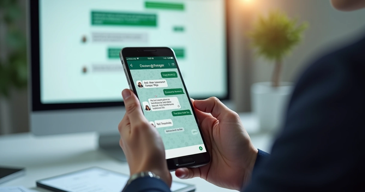 Vereador usando WhatsApp para consultar legislação municipal 