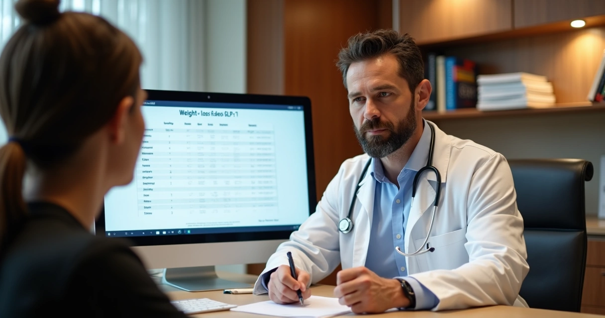 Consulta médica com paciente em consultório elegante 