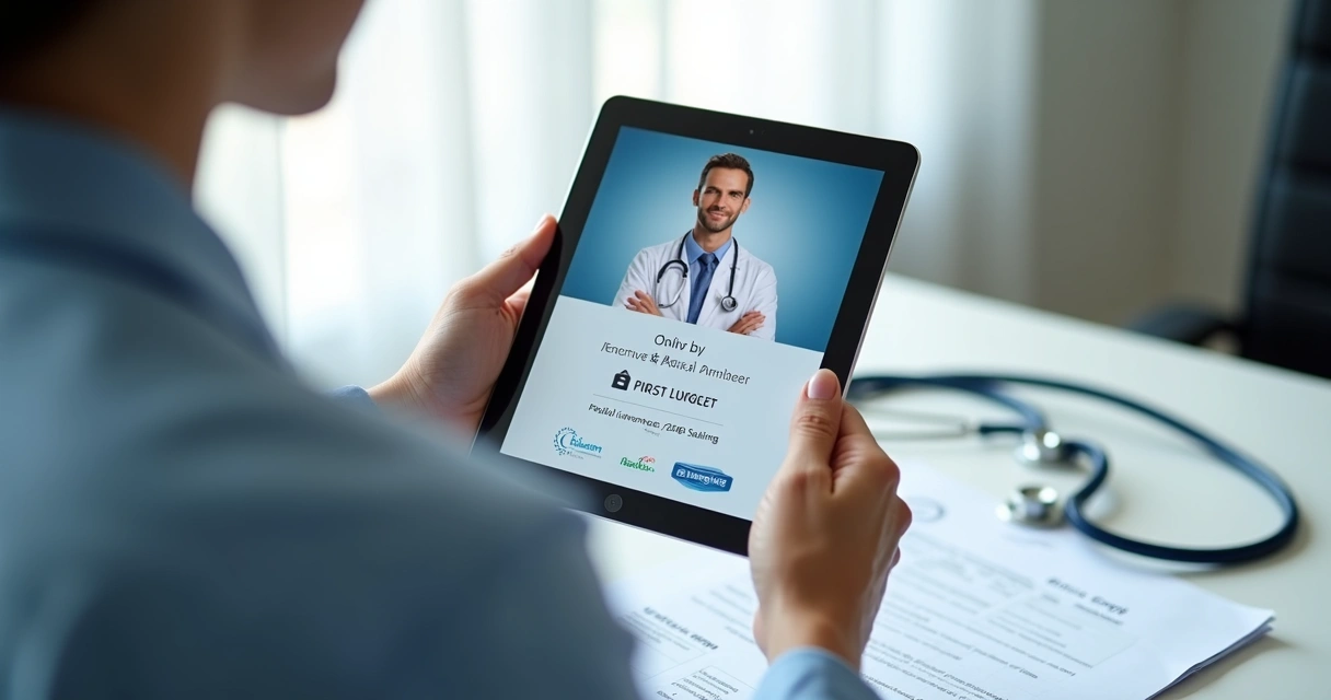 Paciente consulta credenciais do cirurgião plasticista antes da cirurgia 