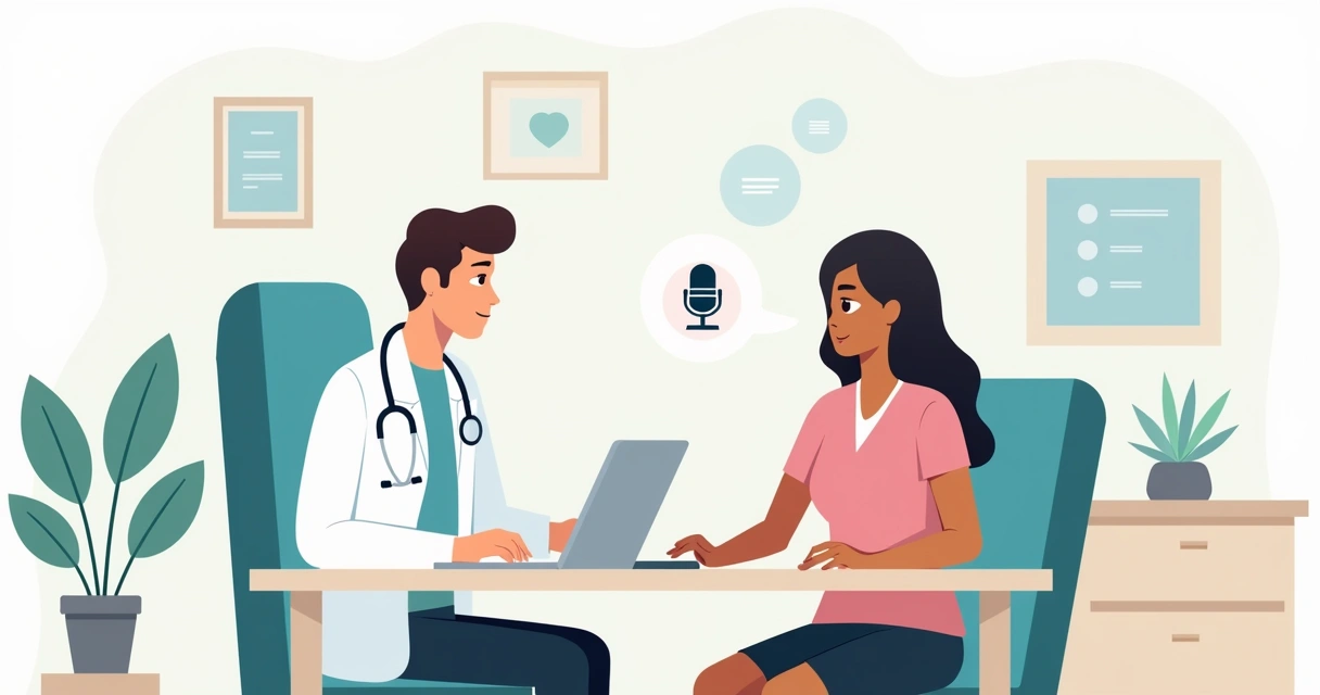 Médico ouvindo paciente durante consulta sem usar computador 