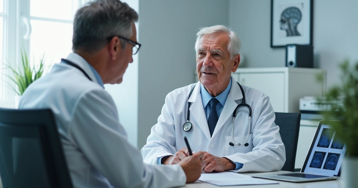 Paciente sendo avaliado em consulta médica para incapacidade 