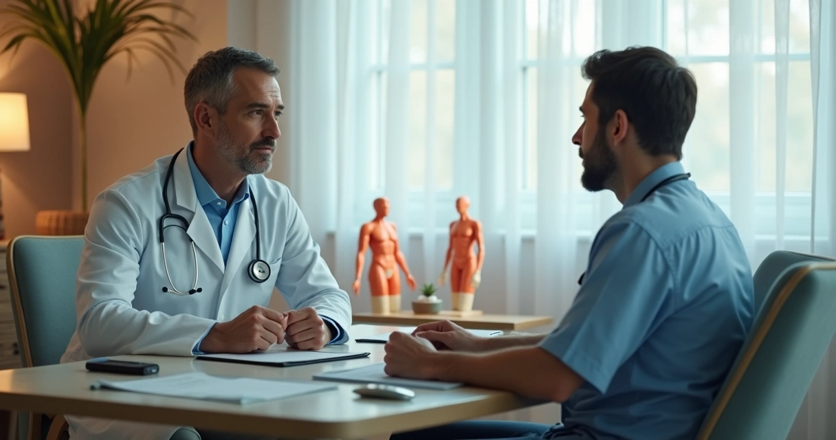Consulta médica humanizada entre paciente e especialista 