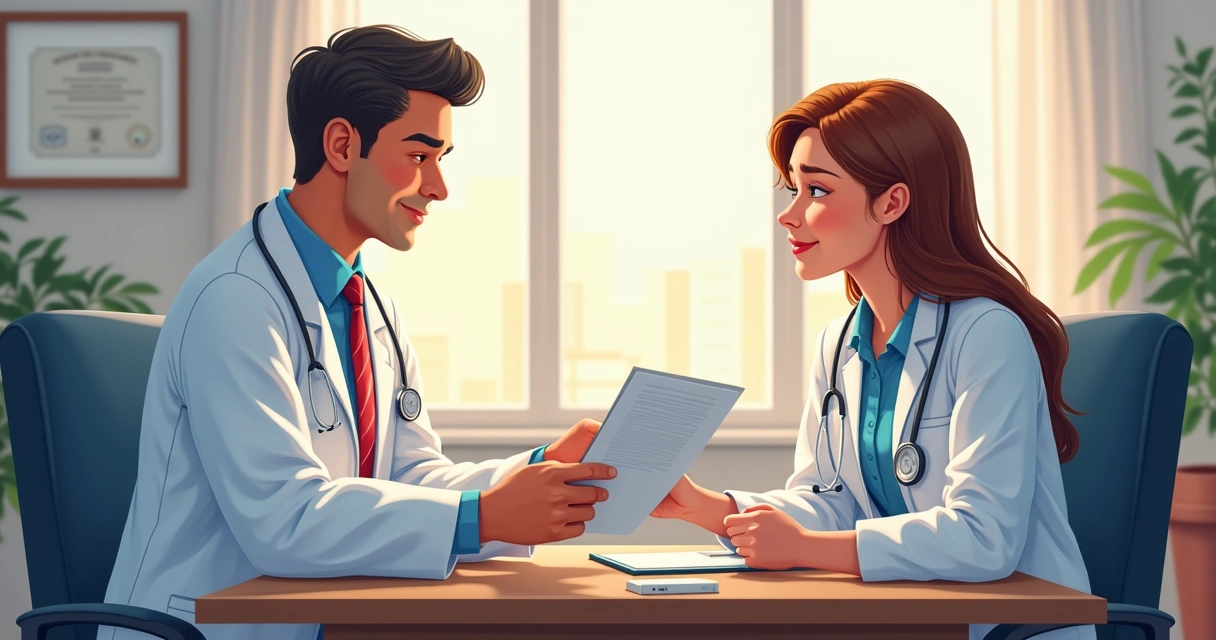 Consulta médica particular com laudo em mãos 