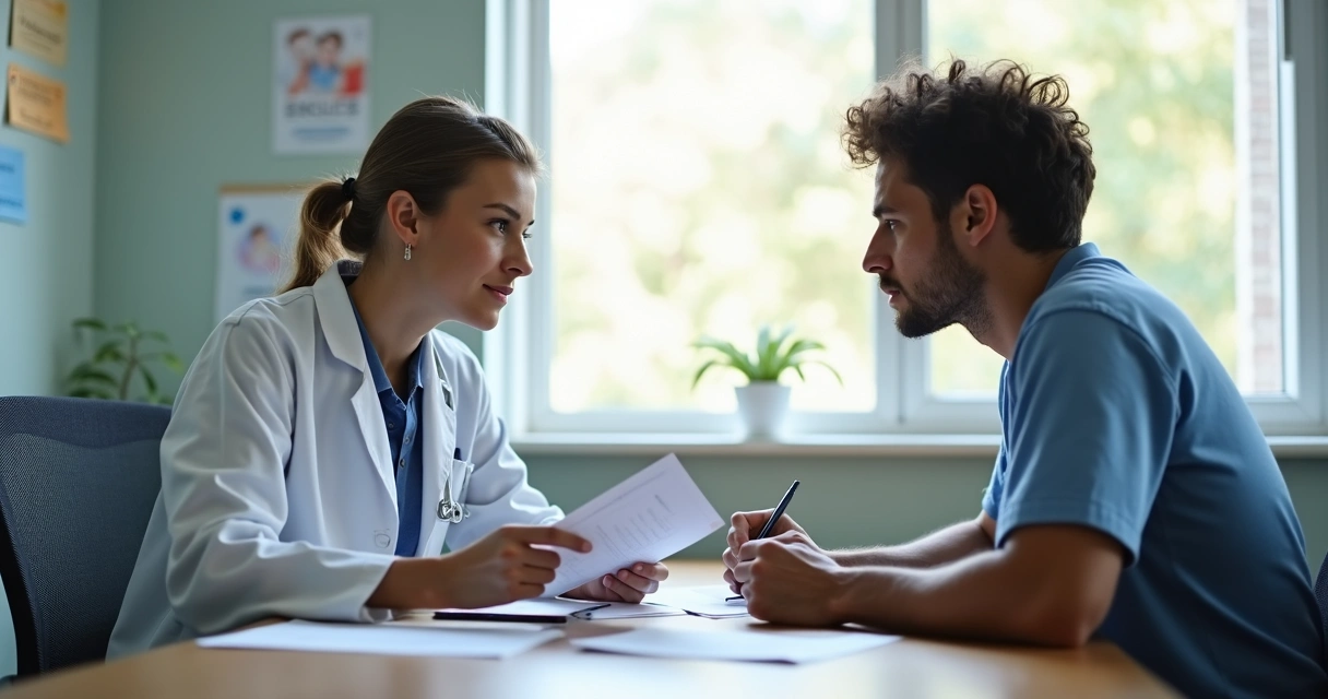 Conversa de médico com paciente sobre PrEP