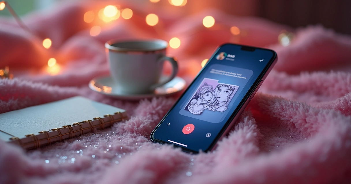 Celular mostrando consulta de baralho cigano online 