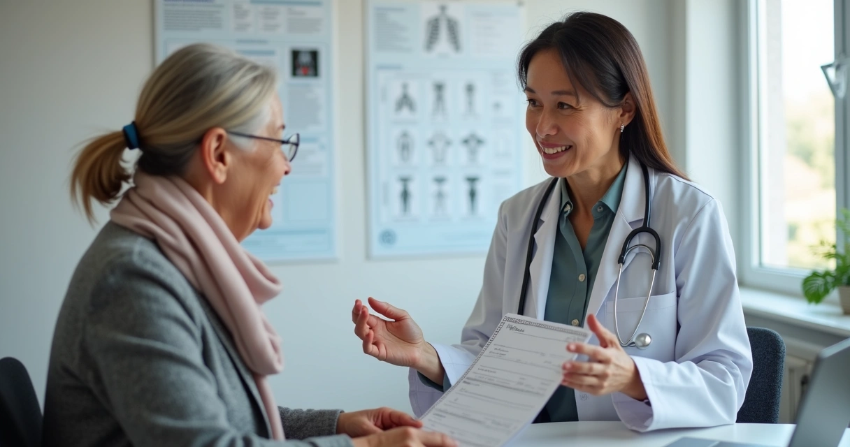 Consulta médica sobre câncer de mama 