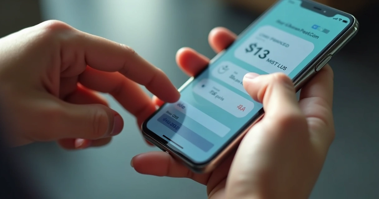 Pessoa consultando pontos da CNH em aplicativo de celular. 