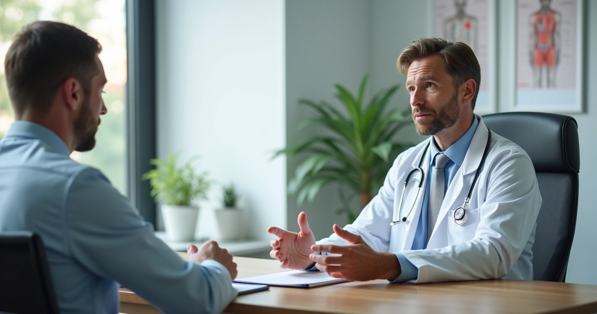 Consulta médica em saúde sexual masculina