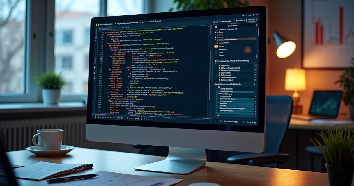 Tela de consulta SQL com gráficos de análise de performance 