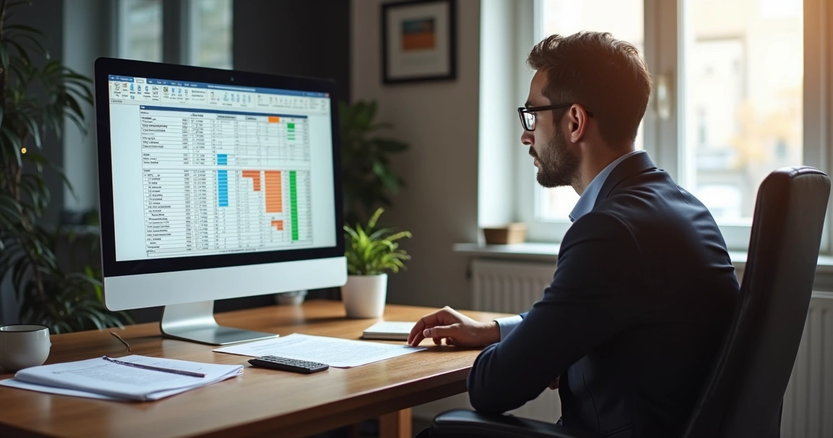 Pessoa consultando tabela de ICMS da Bahia em tela de computador 