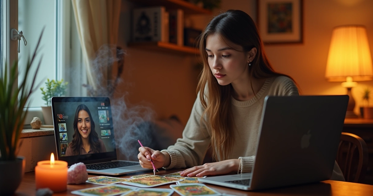 Consulta de tarot online pelo computador 