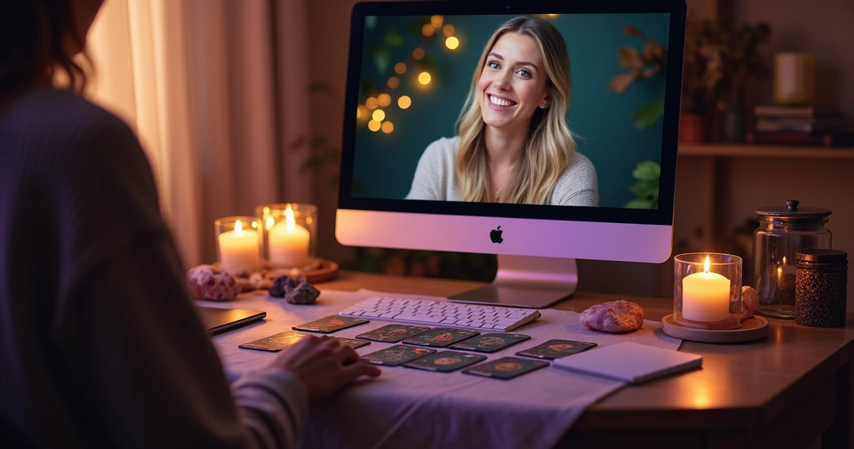 Consulta de Tarot online em ambiente seguro e acolhedor 