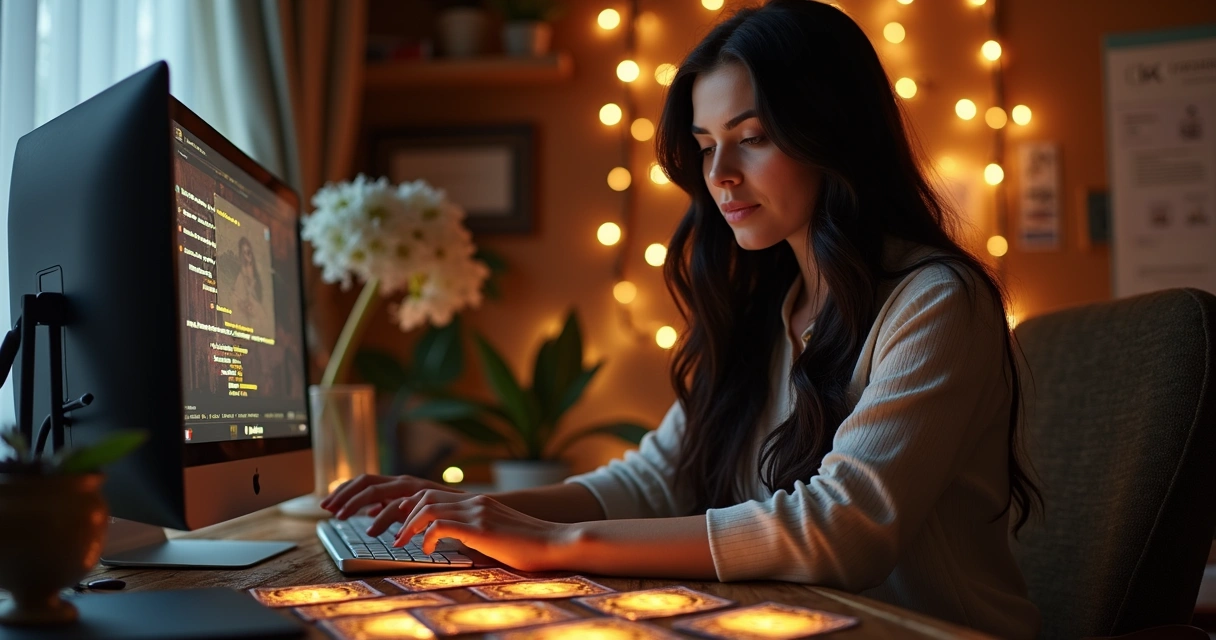 Perfil de especialista em tarot online com depoimentos reais 