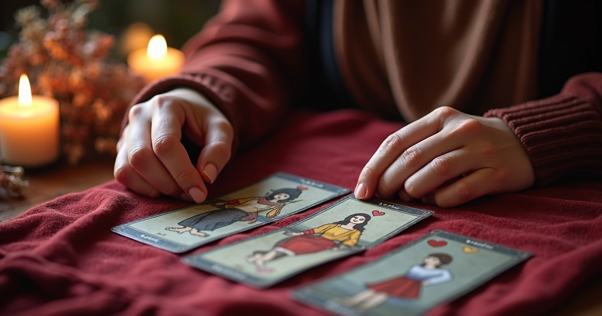 Consulta de tarot focada em sentimentos amorosos