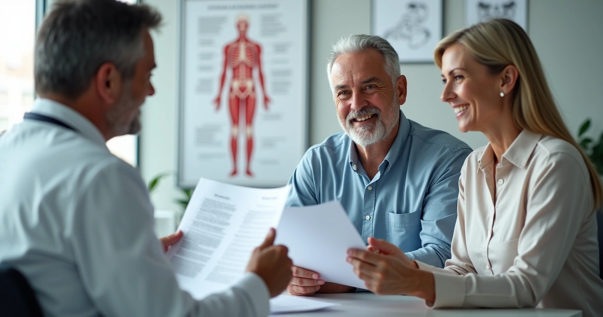 Consulta médica sobre terapia hormonal 