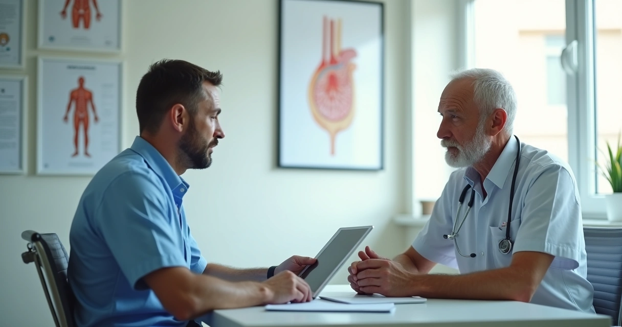 Consulta médica com especialista em urologia 