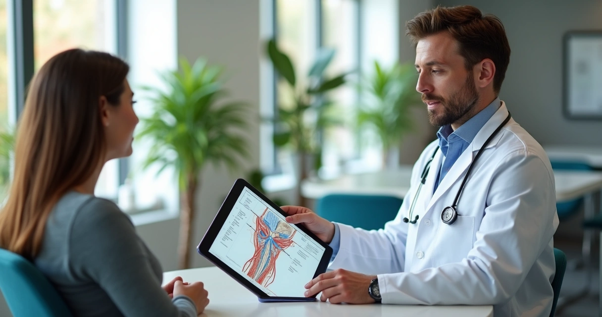 Consulta médica vascular em clínica moderna em Anápolis