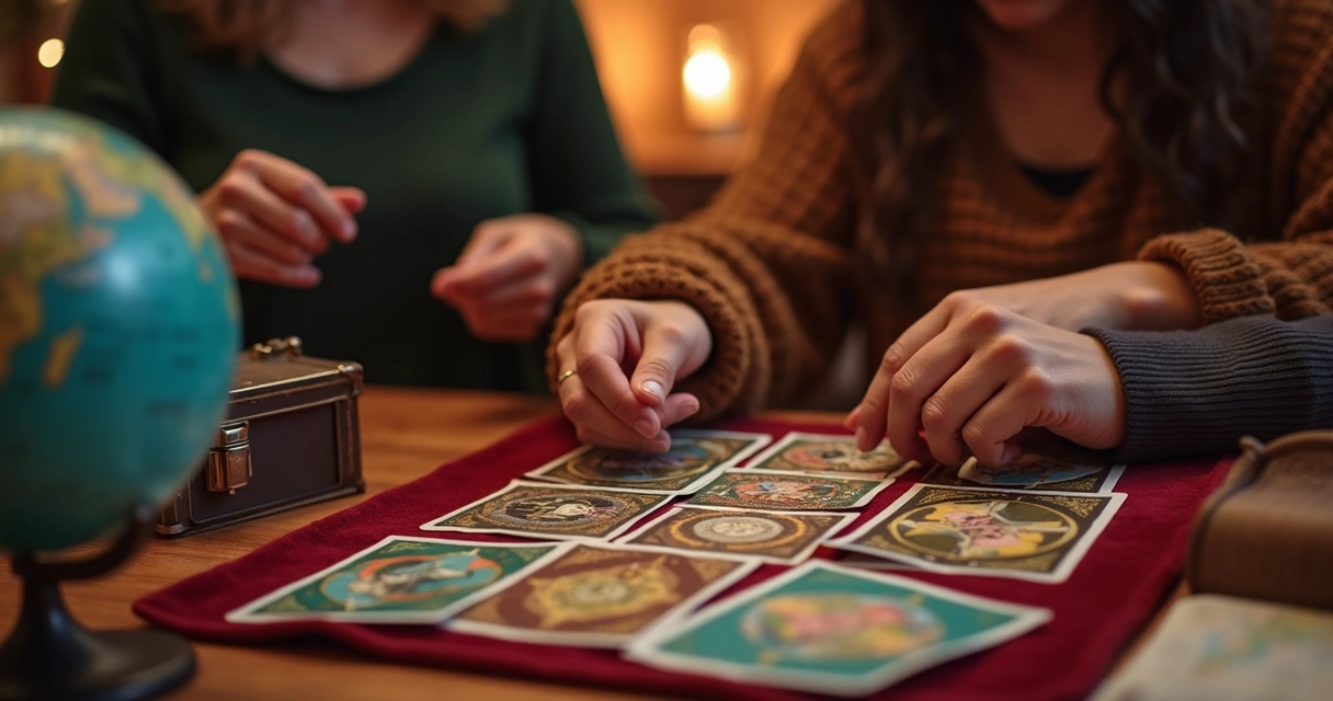 Consulta de baralho cigano sobre viagem em ambiente acolhedor