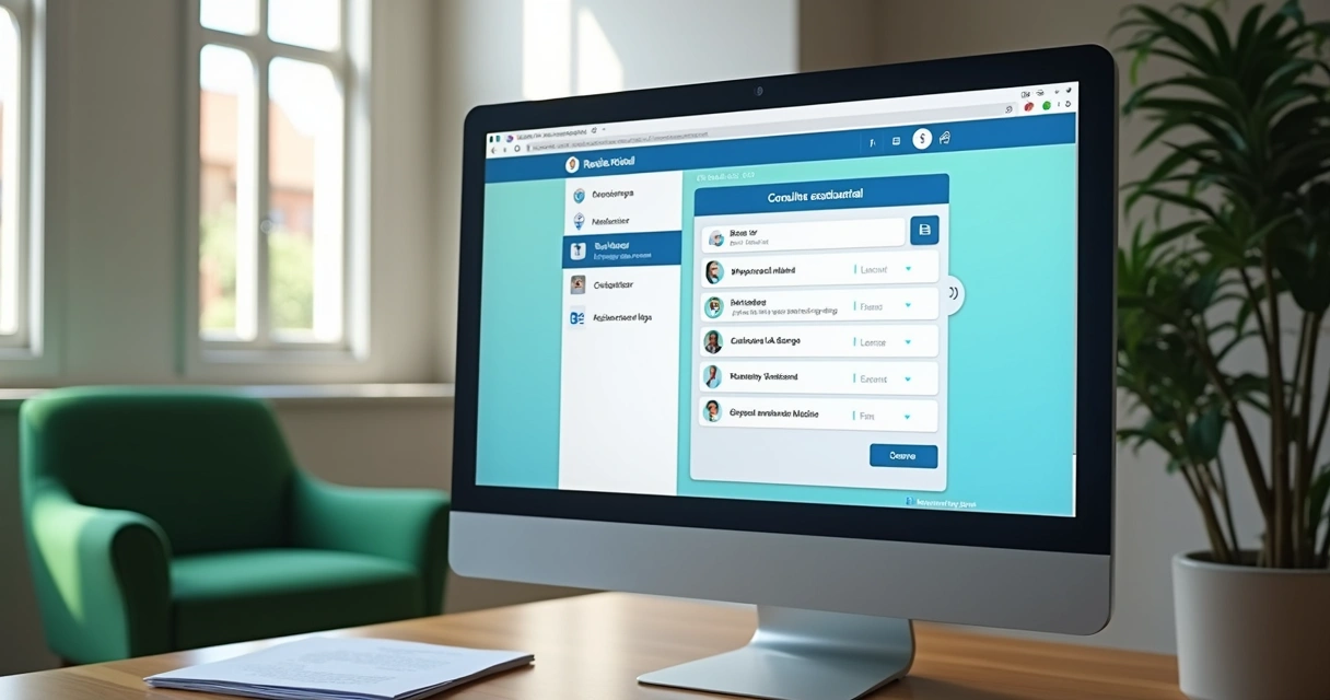 Tela de computador exibindo chatbot do CPF e consulta cadastral 