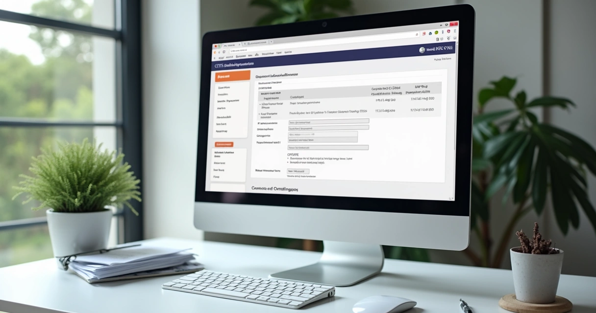 Tela de computador com página de consulta do CRF FGTS 