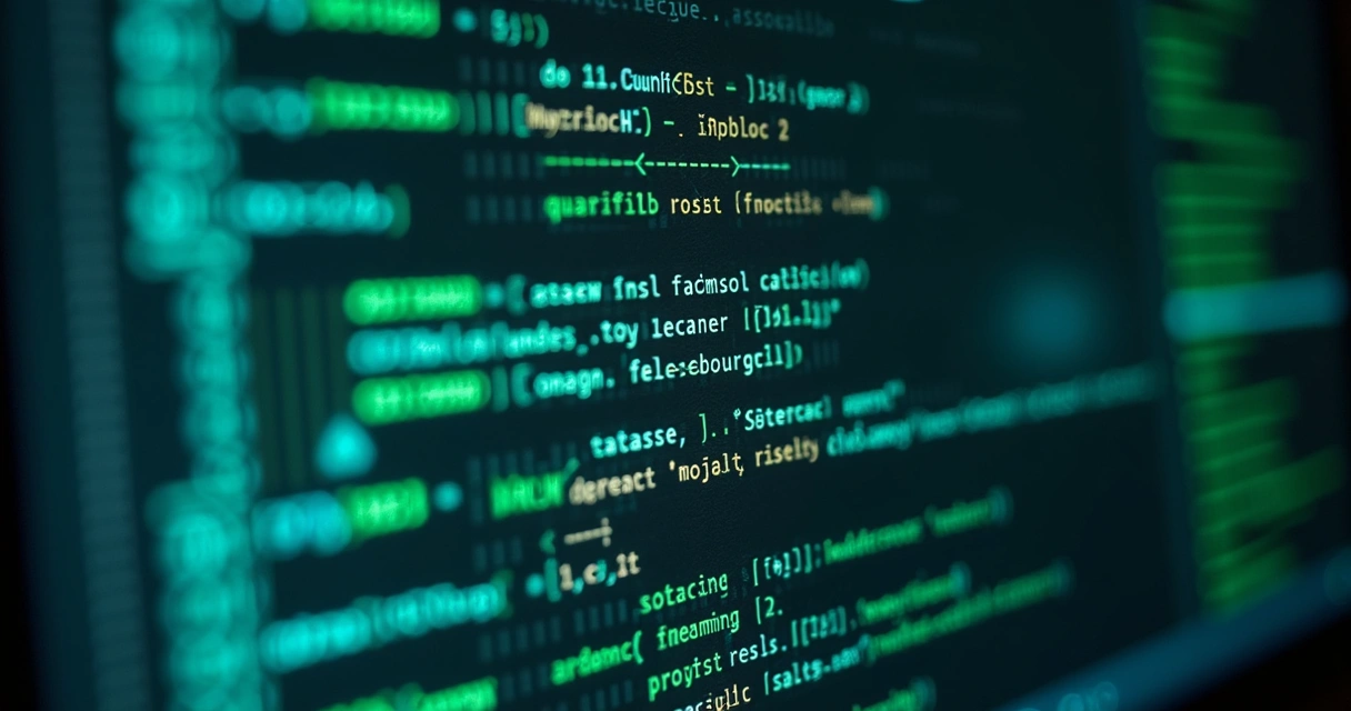 Tela de computador mostrando consultas rápidas em grandes dados. 