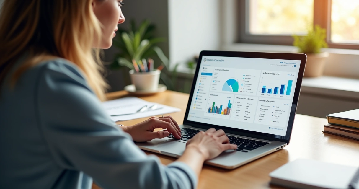 Tela de CRM aberta com consultor organizando vendas 