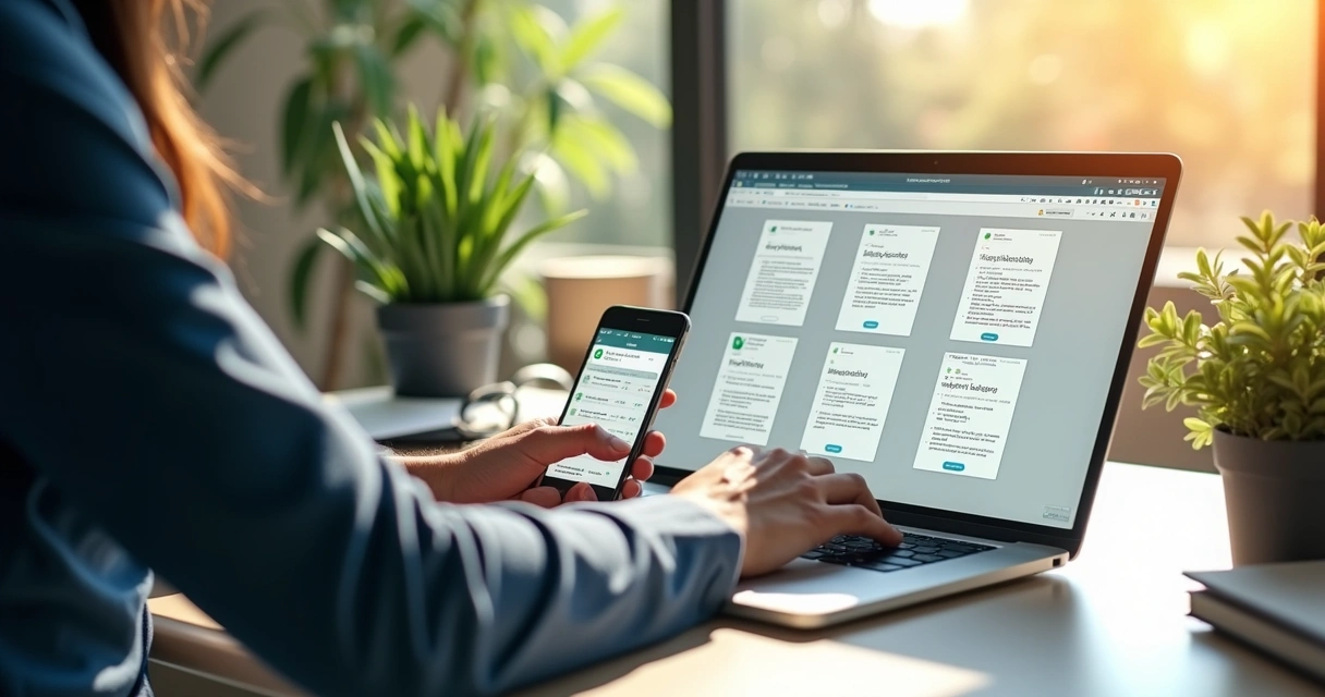Consultor de seguros enviando cotação pelo WhatsApp 