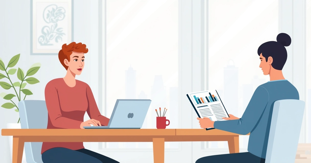 Consultor de investimentos conversando com cliente 